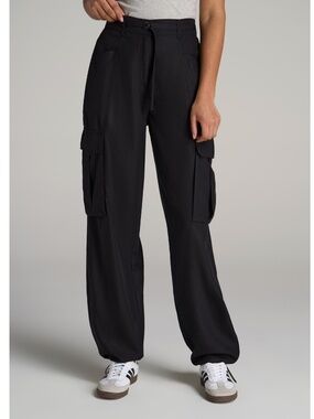 NWT American Tall Women's High Rise Cargo Parachute Pants for Tall Size 20